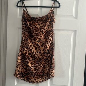 Silk Cheetah Print Dress